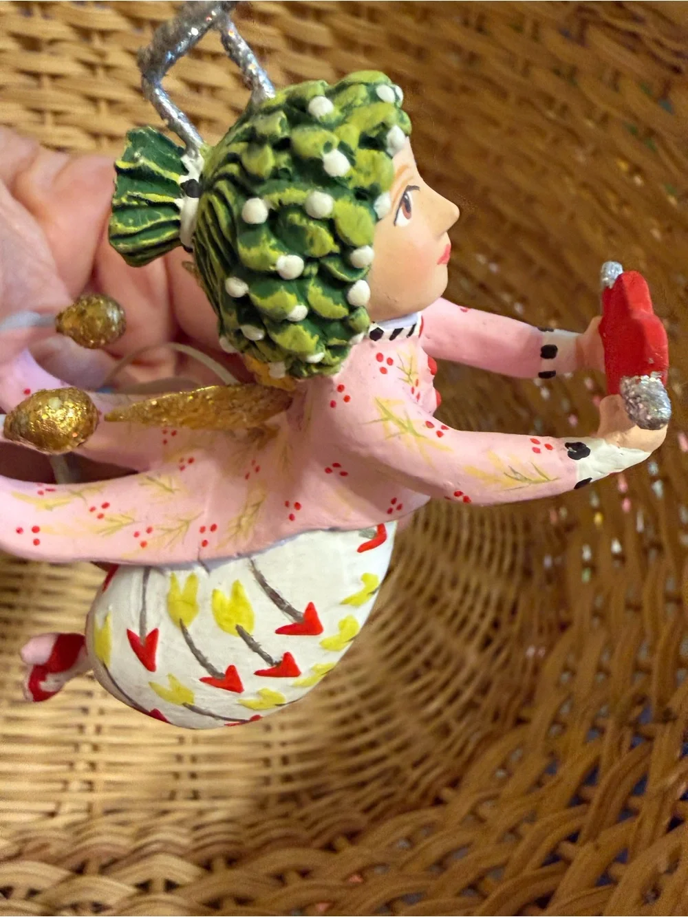 Patience Brewster MacKenzie-Childs Love Is Paradise Angel Ornament NIB w/ Tags